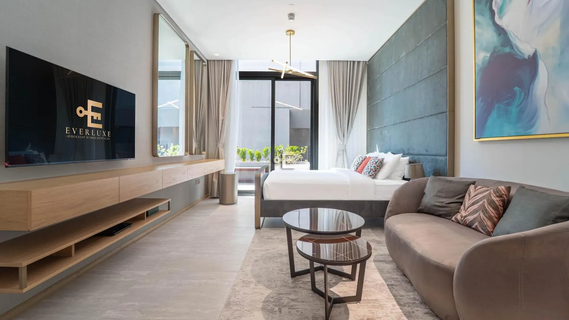 Apartment Contemporary Studio Terrace Luxe & Secure Stay Dubai