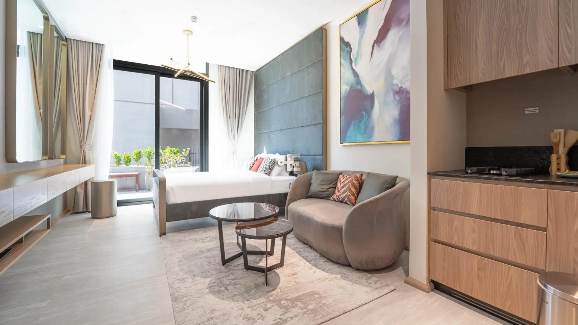 Apartment Contemporary Studio Terrace Luxe & Secure Stay Dubai